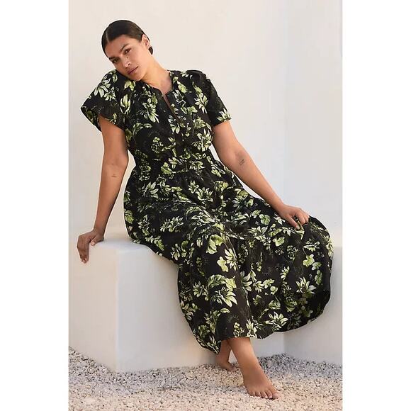 Anthropologie Dresses & Skirts - Anthropologie The Somerset Floral Maxi Dress XL
